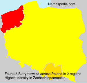 Surname Butrymowska in Poland Surname Butrymowska in Poland