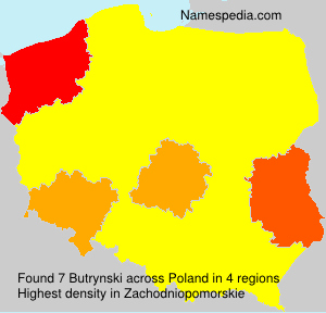 Surname Butrynski in Poland Surname Butrynski in Poland