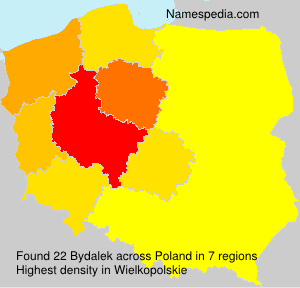 Surname Bydalek in Poland
