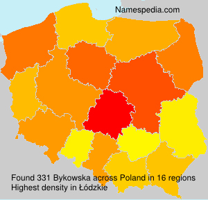 Surname Bykowska in Poland Surname Bykowska in Poland