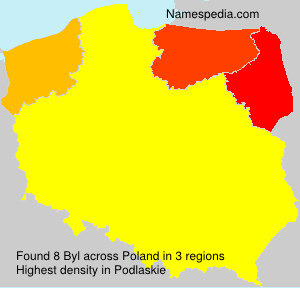 Surname Byl in Poland Surname Byl in Poland
