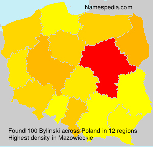 Surname Bylinski in Poland Surname Bylinski in Poland