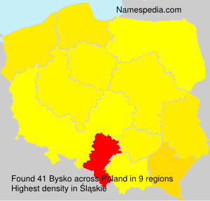Surname Bysko in Poland Surname Bysko in Poland