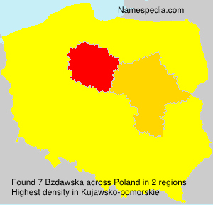 Surname Bzdawska in Poland Surname Bzdawska in Poland