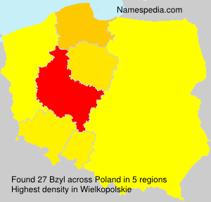 Surname Bzyl in Poland
