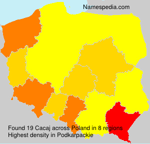 Surname Cacaj in Poland Surname Cacaj in Poland
