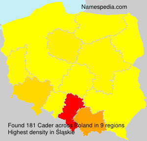 Surname Cader in Poland Surname Cader in Poland