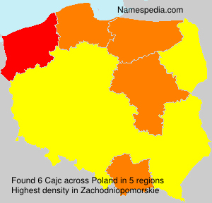 Surname Cajc in Poland Surname Cajc in Poland