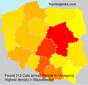 Surname Cala in Poland Surname Cala in Poland
