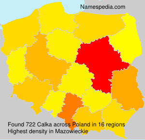 Surname Calka in Poland Surname Calka in Poland