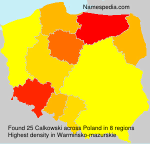 Surname Calkowski in Poland Surname Calkowski in Poland