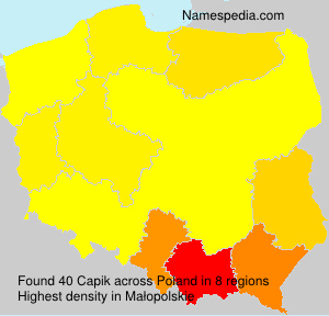 Surname Capik in Poland Surname Capik in Poland