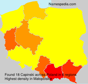 Surname Capinski in Poland Surname Capinski in Poland