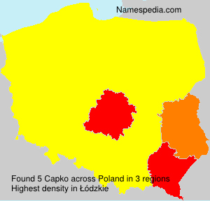 Surname Capko in Poland Surname Capko in Poland