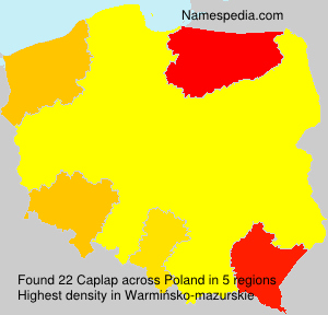 Surname Caplap in Poland Surname Caplap in Poland