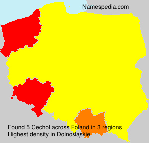 Surname Cechol in Poland Surname Cechol in Poland