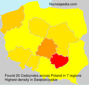 Surname Cedzynska in Poland Surname Cedzynska in Poland