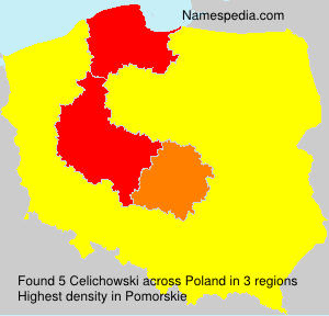 Surname Celichowski in Poland Surname Celichowski in Poland