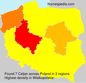 Surname Celjan in Poland Surname Celjan in Poland