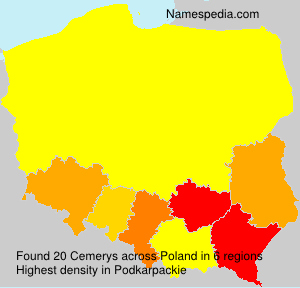 Surname Cemerys in Poland Surname Cemerys in Poland