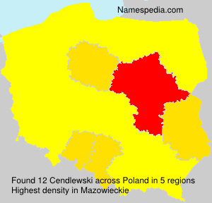 Surname Cendlewski in Poland Surname Cendlewski in Poland