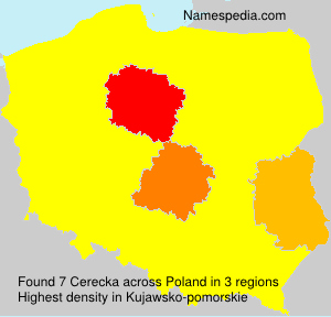 Surname Cerecka in Poland Surname Cerecka in Poland