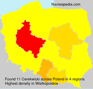 Surname Cerekwicki in Poland Surname Cerekwicki in Poland