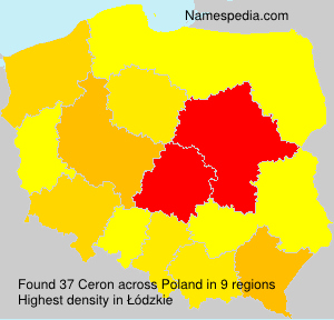 Surname Ceron in Poland Surname Ceron in Poland