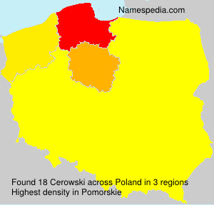 Surname Cerowski in Poland Surname Cerowski in Poland