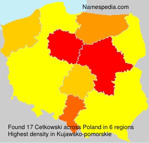 Surname Cetkowski in Poland Surname Cetkowski in Poland