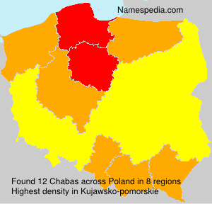 Surname Chabas in Poland Surname Chabas in Poland