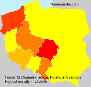 Surname Chabelski in Poland Surname Chabelski in Poland