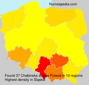 Surname Chabinska in Poland Surname Chabinska in Poland