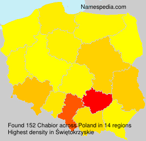Surname Chabior in Poland Surname Chabior in Poland