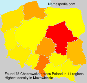 Surname Chabrowska in Poland Surname Chabrowska in Poland