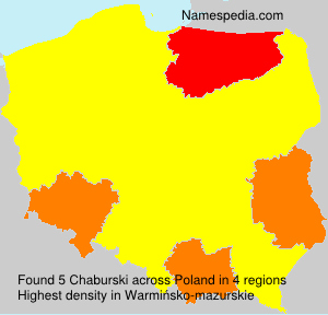 Surname Chaburski in Poland Surname Chaburski in Poland
