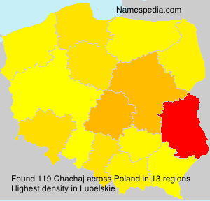Surname Chachaj in Poland Surname Chachaj in Poland