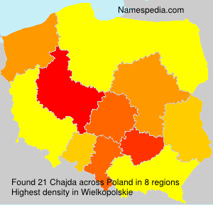 Surname Chajda in Poland Surname Chajda in Poland