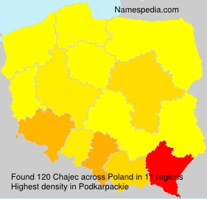 Surname Chajec in Poland Surname Chajec in Poland