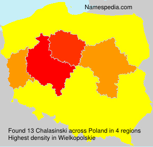 Surname Chalasinski in Poland Surname Chalasinski in Poland