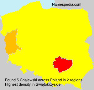 Surname Chalewski in Poland Surname Chalewski in Poland