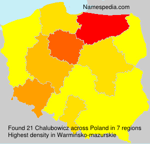 Surname Chalubowicz in Poland Surname Chalubowicz in Poland