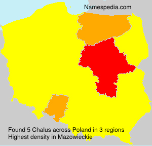 Surname Chalus in Poland Surname Chalus in Poland