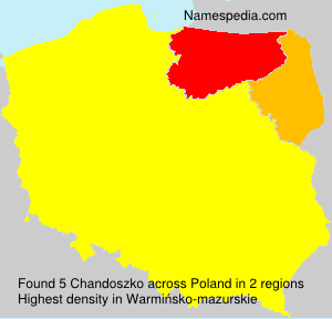 Surname Chandoszko in Poland Surname Chandoszko in Poland
