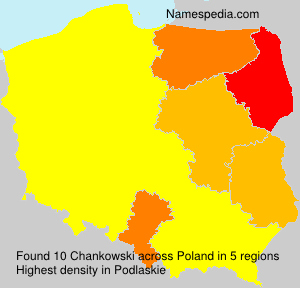 Surname Chankowski in Poland Surname Chankowski in Poland