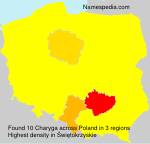 Surname Charyga in Poland