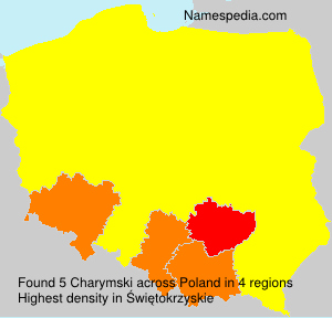 Surname Charymski in Poland Surname Charymski in Poland