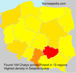 Surname Chatys in Poland Surname Chatys in Poland