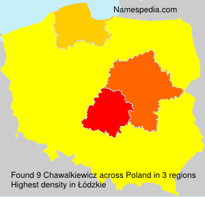 Surname Chawalkiewicz in Poland Surname Chawalkiewicz in Poland
