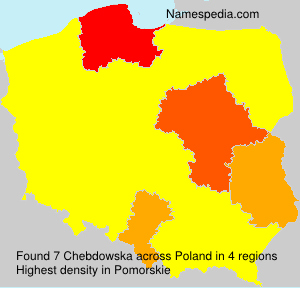 Surname Chebdowska in Poland Surname Chebdowska in Poland